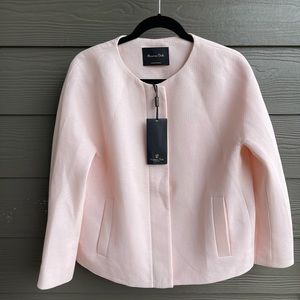 MASSIMO DUTTI BLUSH PINK OVERSIZED JACKET/BLAZER